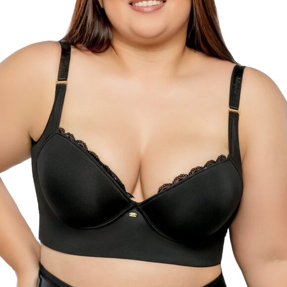 38D Stagmi Colombian Shaper Best Push Up Black Bra Lift Support High Back New! - Picture 2 of 15